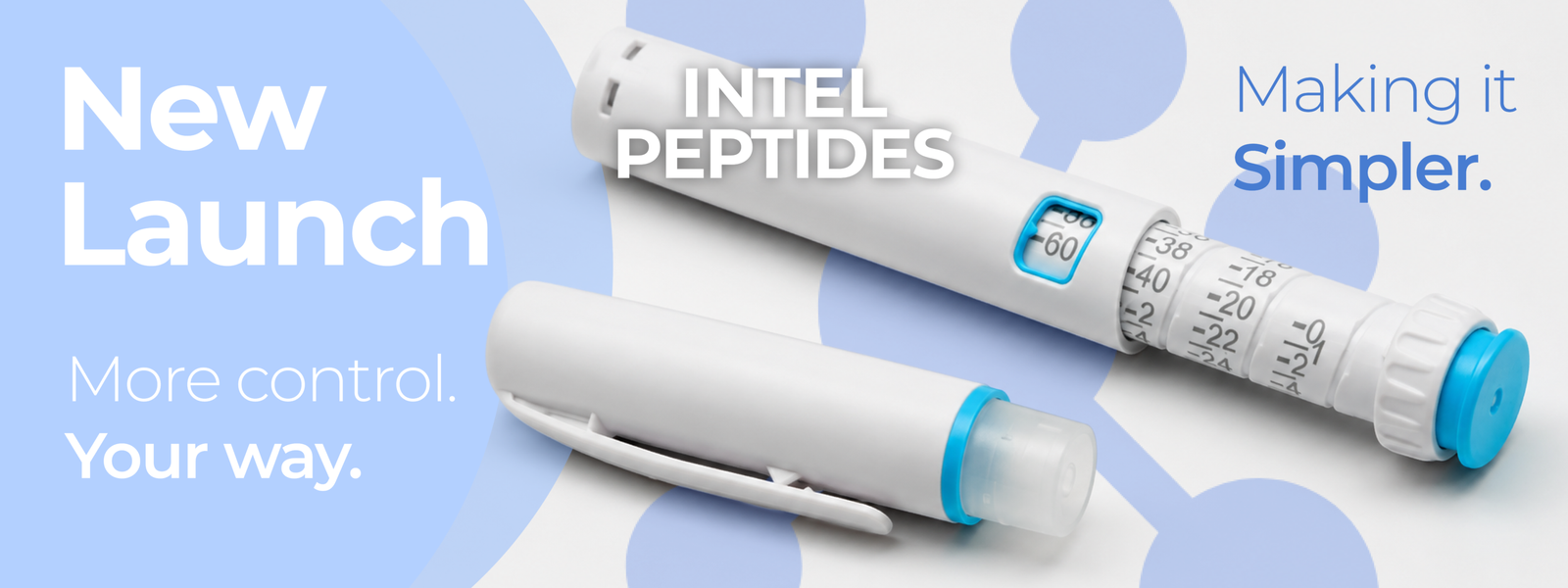 Intel Peptides new launch - Making it simpler. More control. Your way.